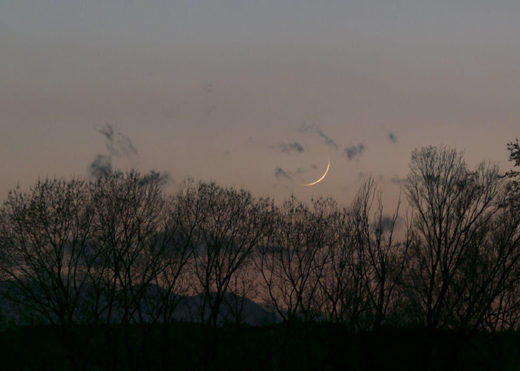 تصویر هلال ماه شعبان1441