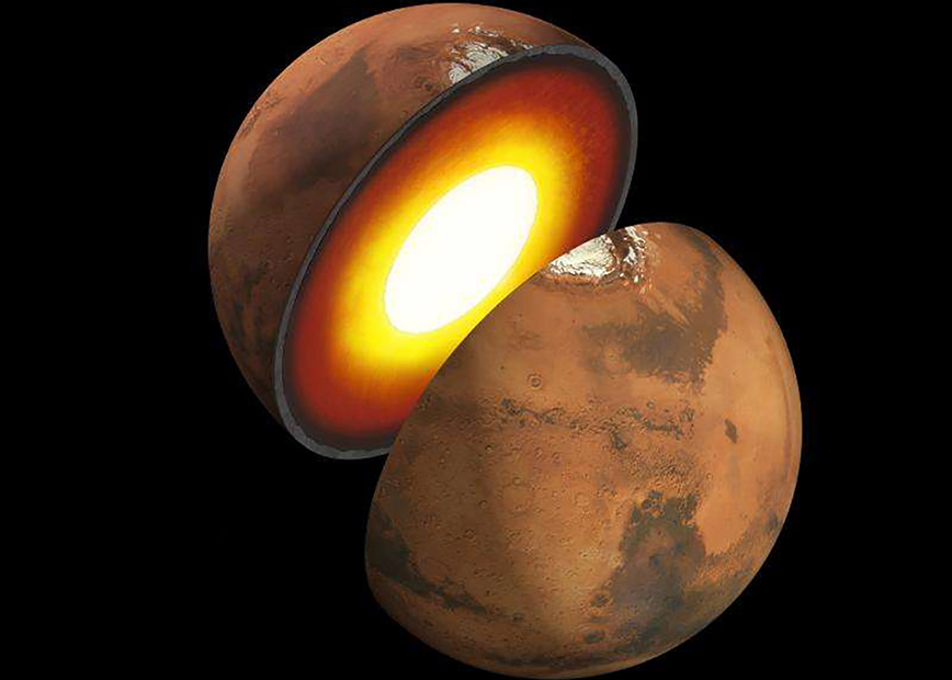 تصویر هنرمندانه از فضای داخلی مریخ