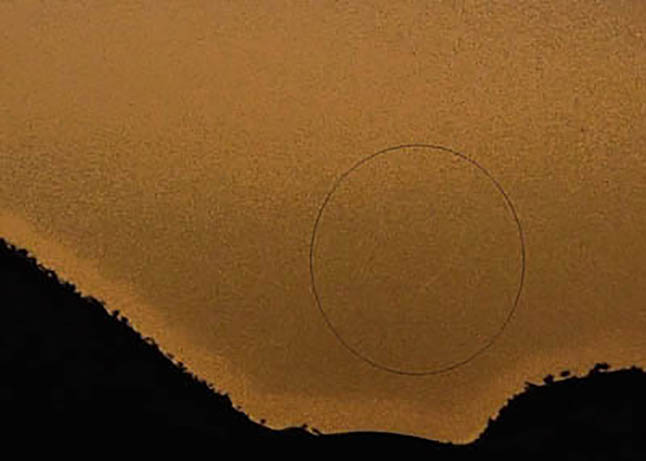 تصویر هلال ذی القعده در غروب چهارشنبه 12 تیز ماه 1398