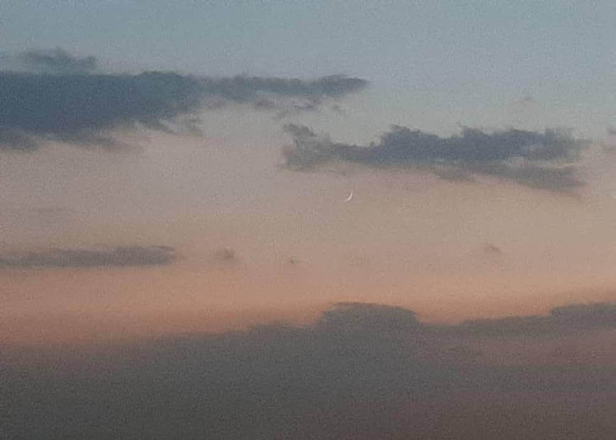 تصویر هلال ماه ذی الحجه1440